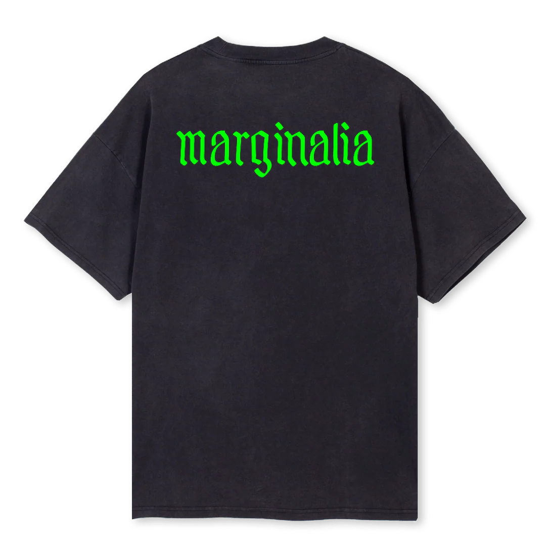 WRITTEN LOG Vintage Black Oversized Tee. - Image 2