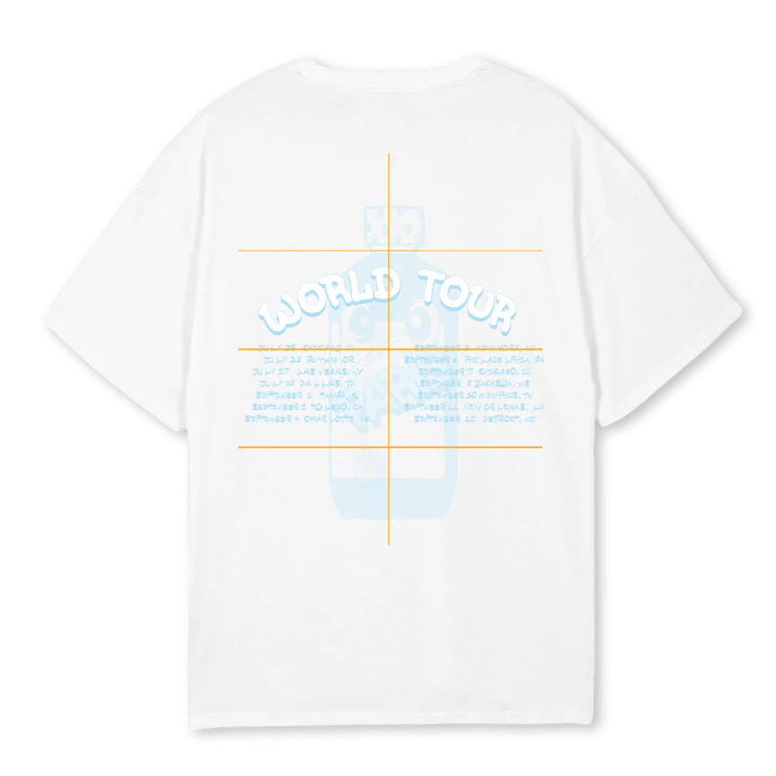 WRLDTOURSHIRT White Oversized Tee. - Image 2