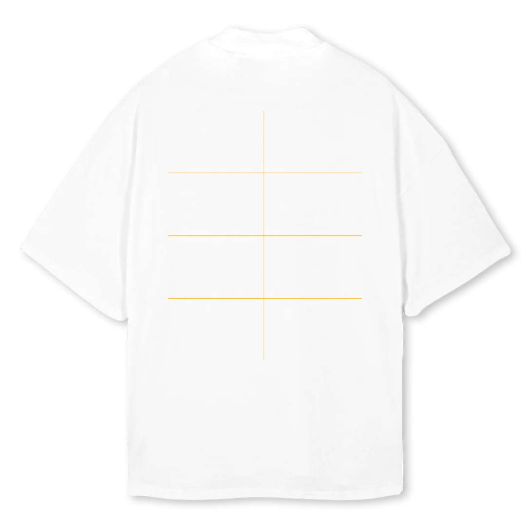 WRXTWO White Oversized Mock Neck Tee. - Image 2