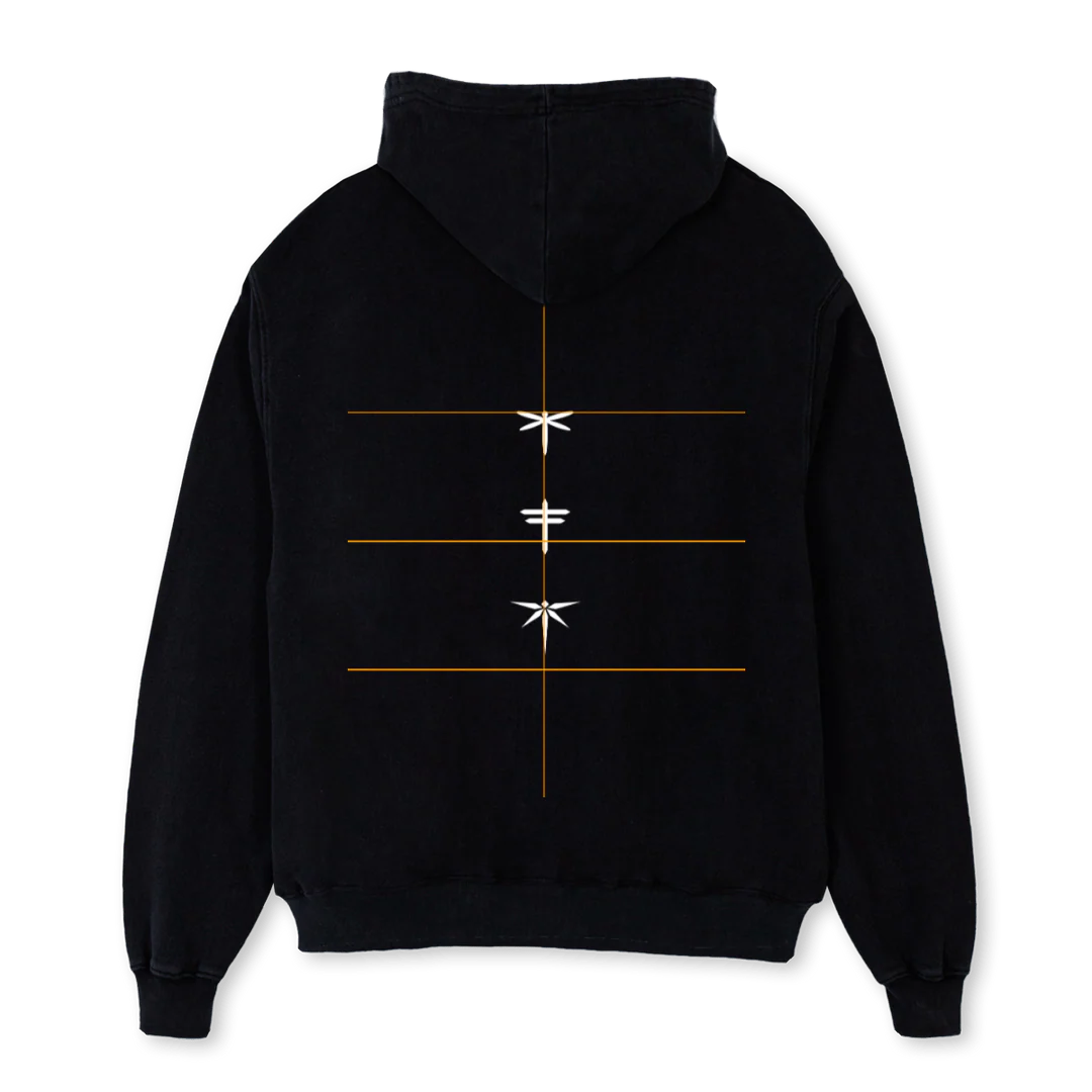 WRZONE Black Oversized Hoodie. - Image 2