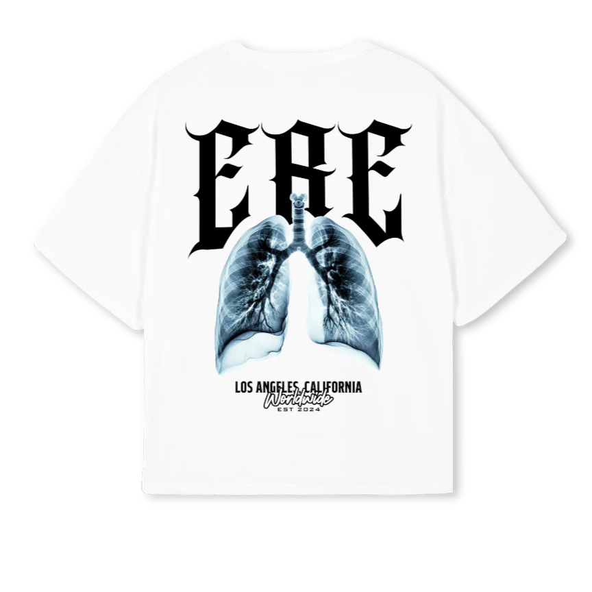 WWERESAMPLEFOUR White Oversized Boxy Tee. - Image 2