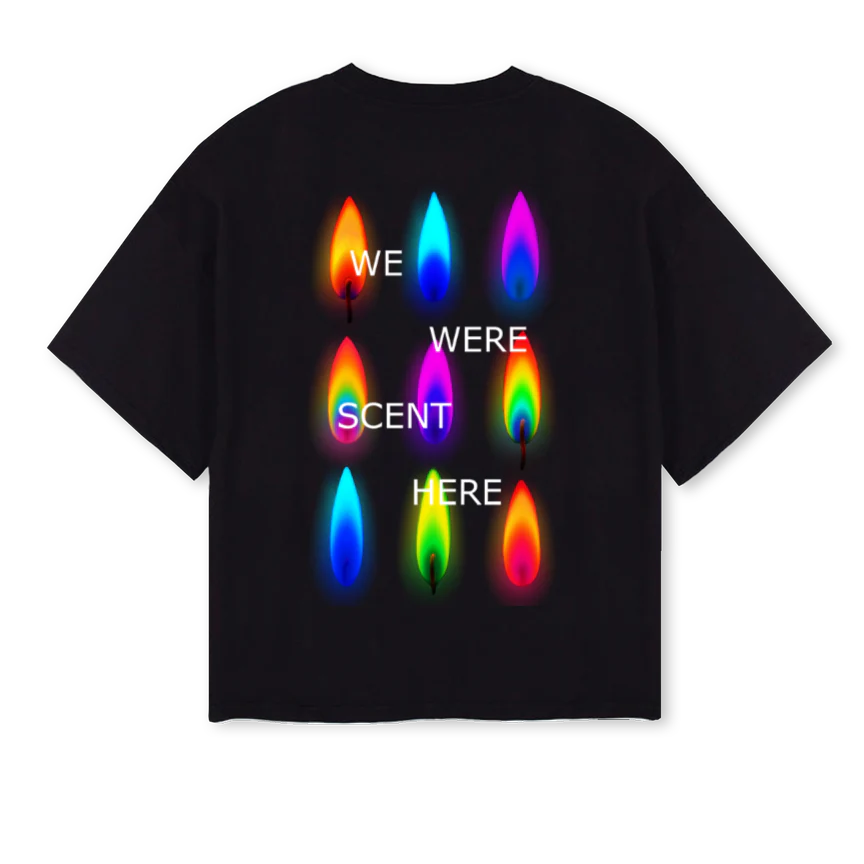 WWSHFLAMESTSHIRT Black Oversized Boxy Tee. - Image 2