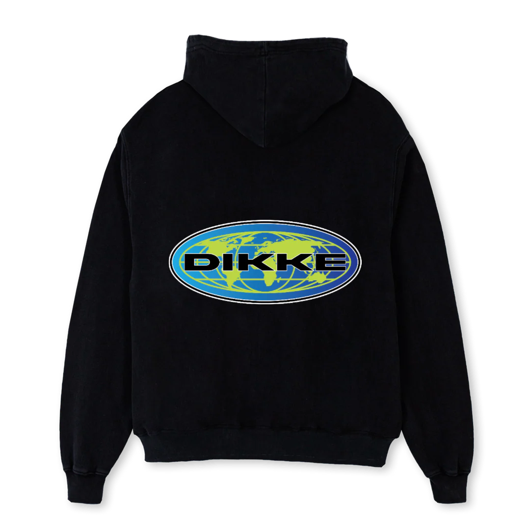 WWWLS Black Oversized Zipped Hoodie. - Image 2