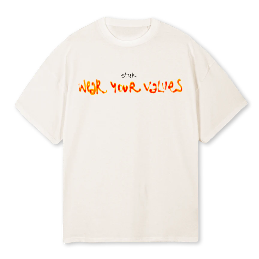 WYV CANVAS Vintage White Oversized Tee.