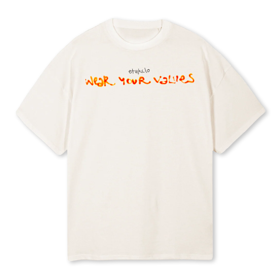 WYV WTEE Vintage White Oversized Tee.