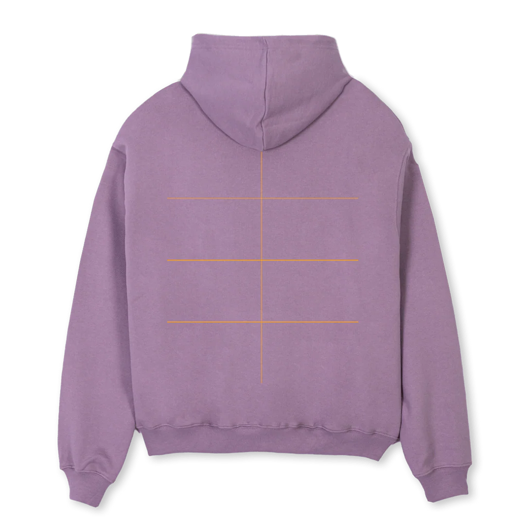 XEN H Purple Oversized Hoodie. - Image 2