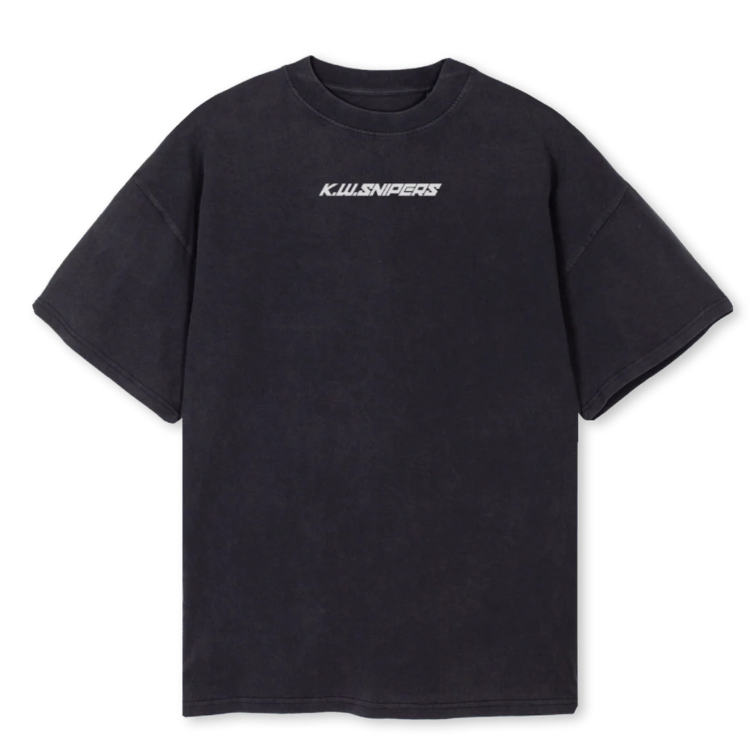 XENO Vintage Black Oversized Tee.