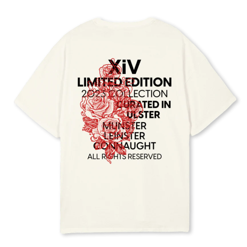 XIV LTD ED CREA Cream Oversized Tee. - Image 2