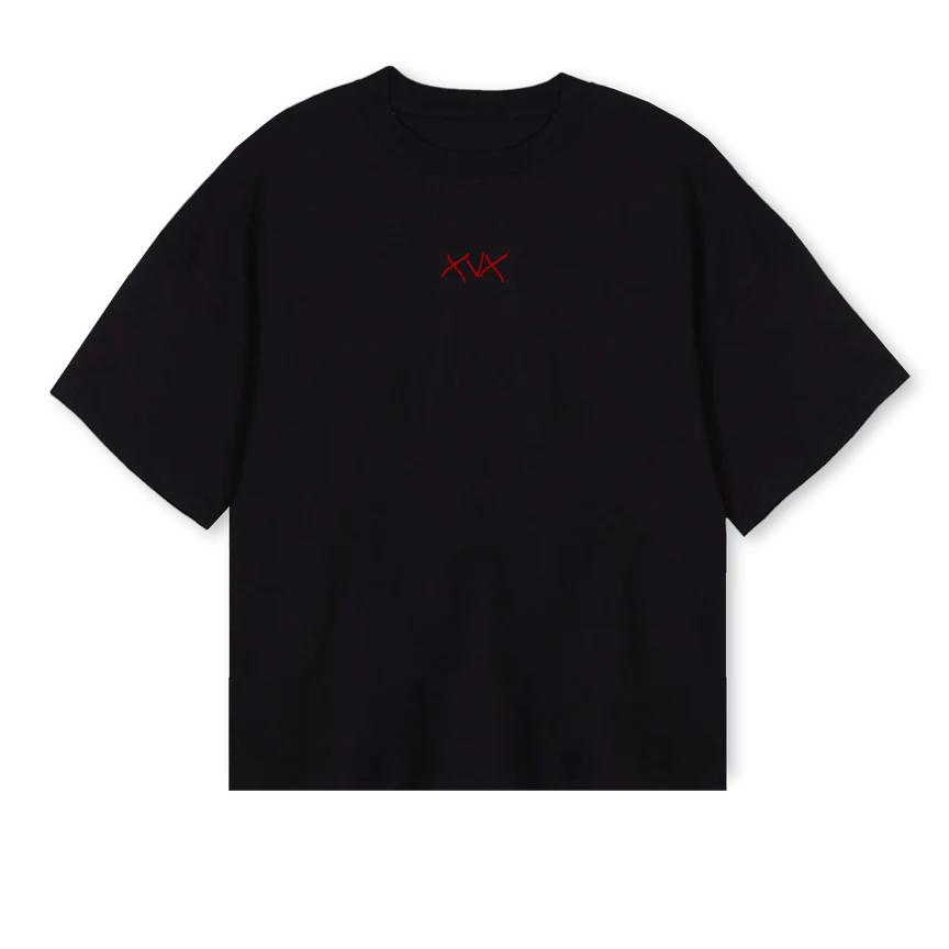 XVX Black Oversized Boxy Tee.