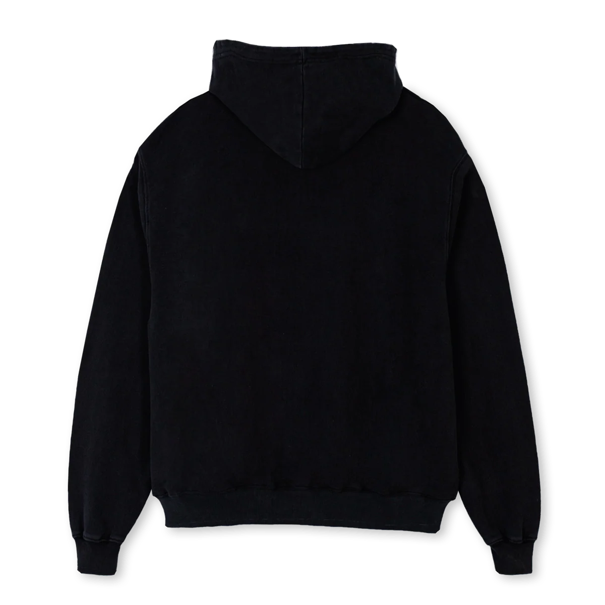 XXXXLS Black Oversized Zipped Hoodie. - Image 2