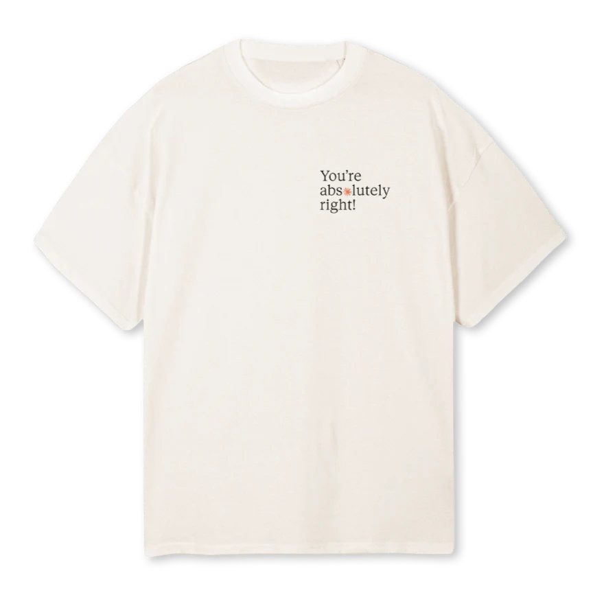 YARLIGHT Vintage White Oversized Tee.