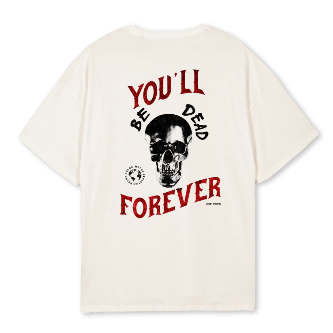 YBDF II Vintage White Oversized Tee. - Image 2