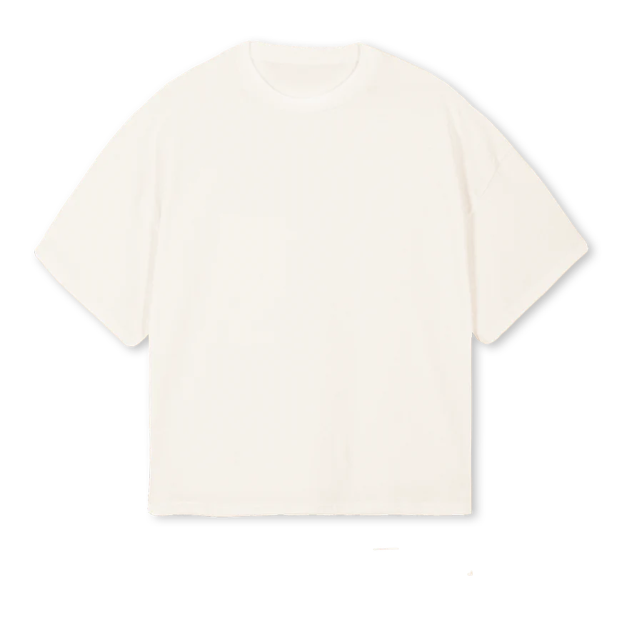 YCHAOSCOM Vintage White Oversized Boxy Tee.