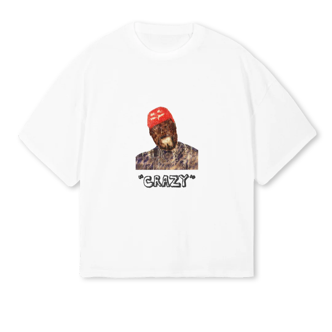 YE White Oversized Boxy Tee.