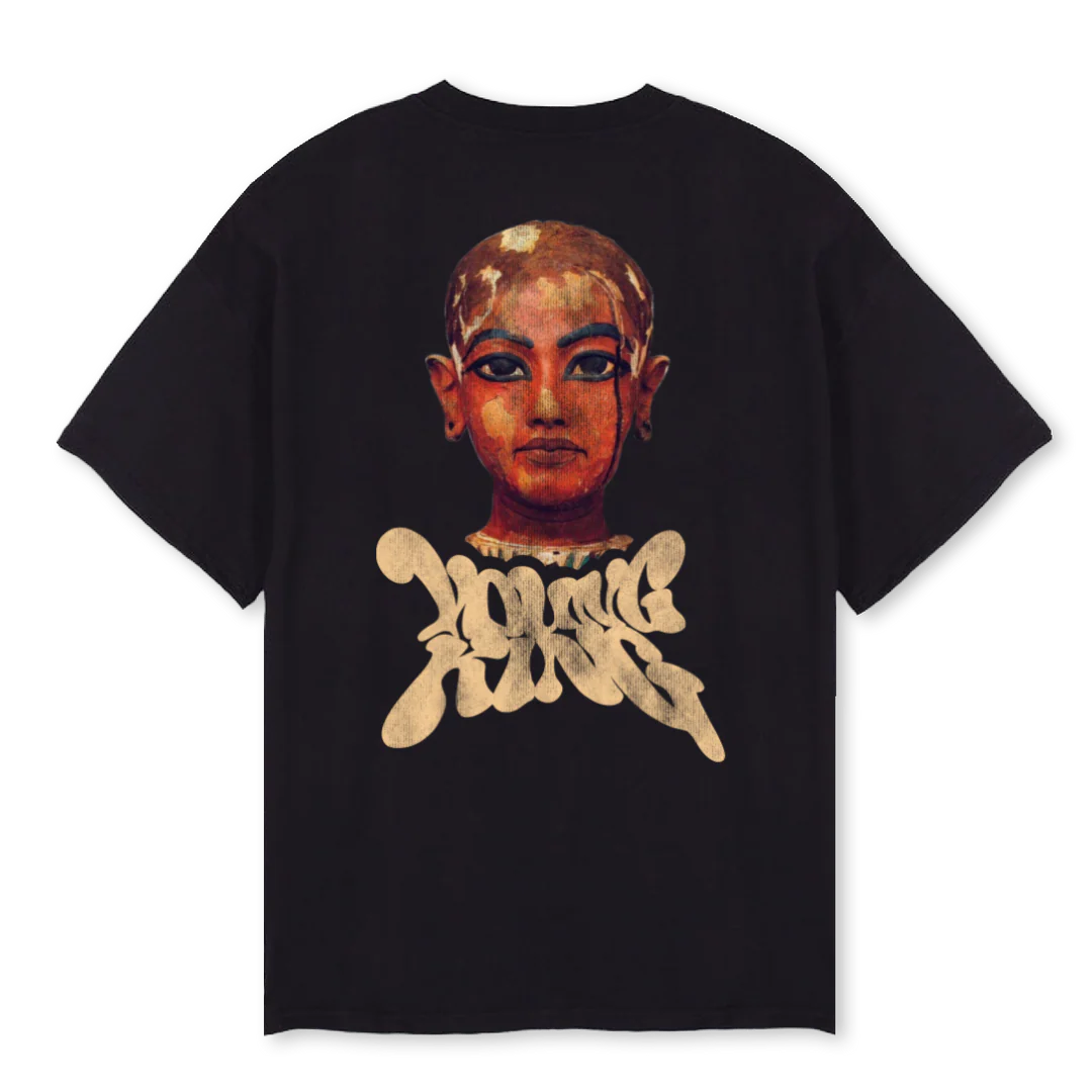 YOUNG KING Black Oversized Tee. - Image 2