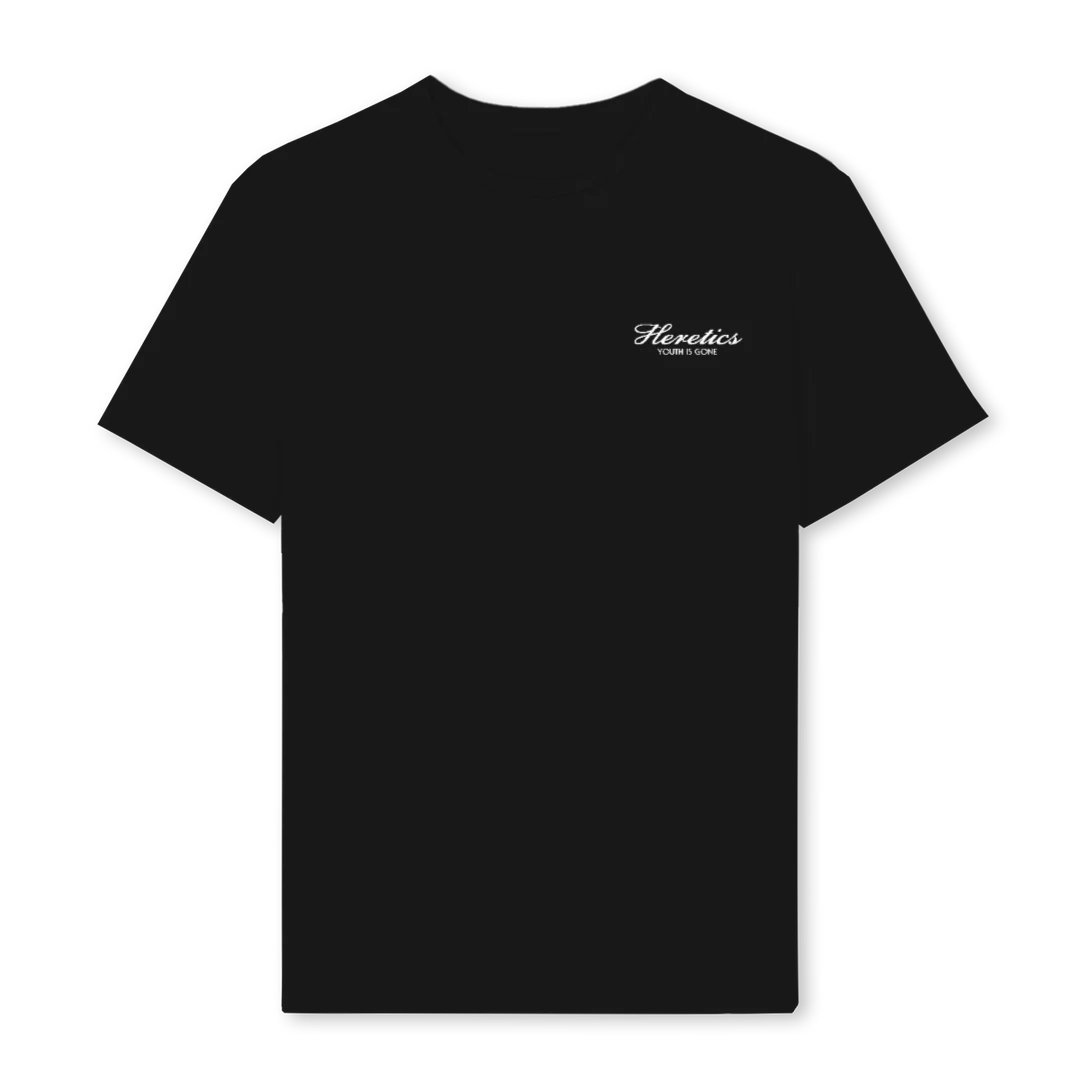 YOUTHISGON Black Regular Tee.