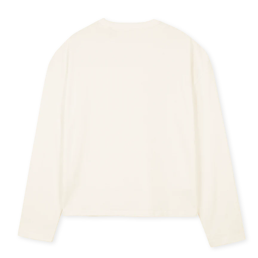 SSVNBASIC_VW Vintage White Oversized Boxy LS Tee. - Image 2