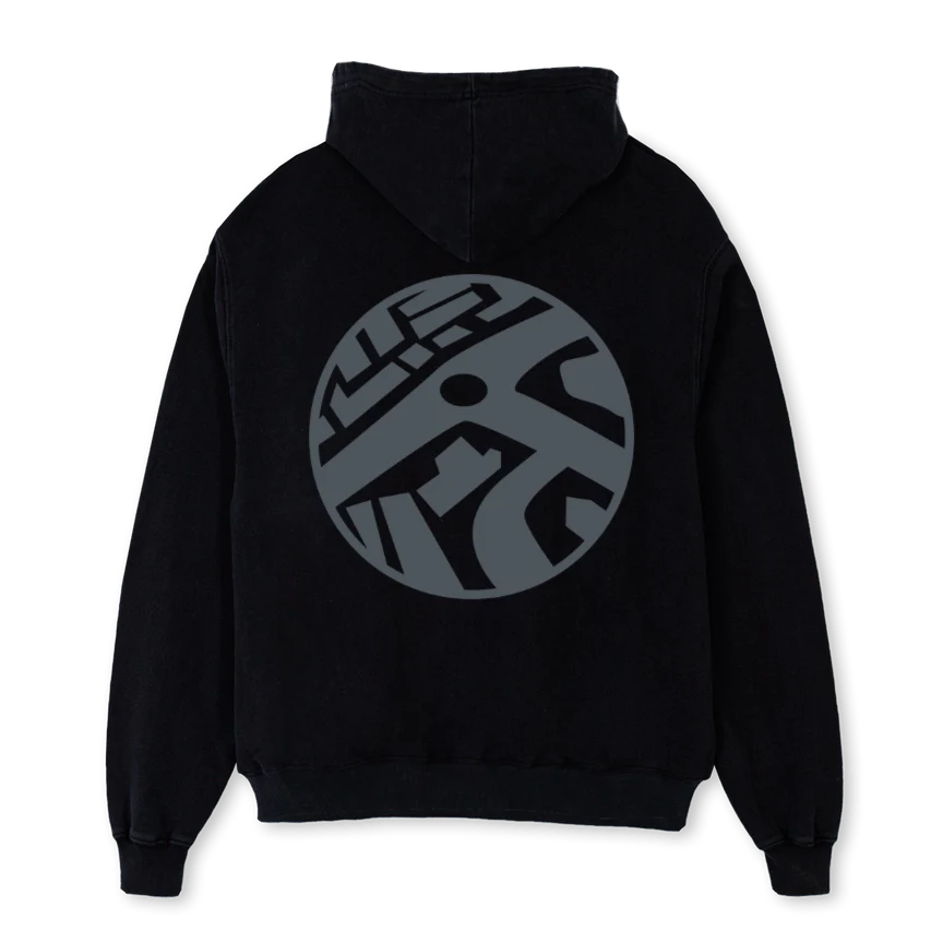 ZEROHOURHOODIENS Black Oversized Hoodie. - Image 2