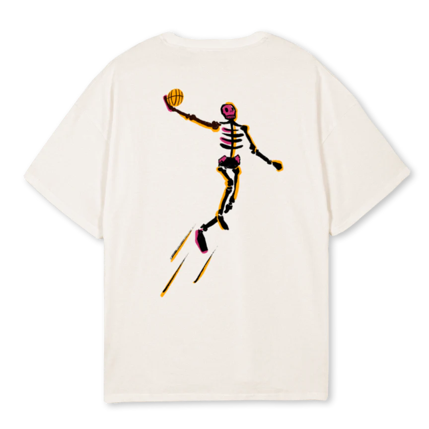 ZEURGSOUVENIRBASCKET Vintage White Oversized Tee. - Image 2
