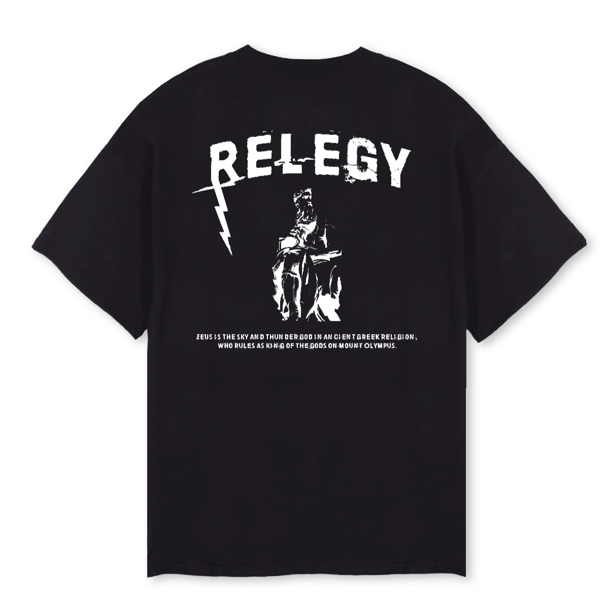 ZEUS Black Oversized Tee. - Image 2