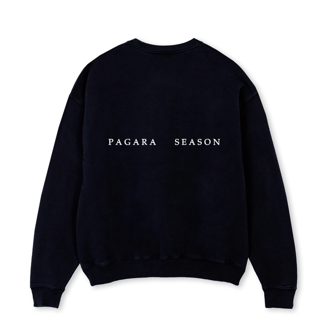 ZEUSGODDUST Black Oversized Crewneck Sweater. - Image 2