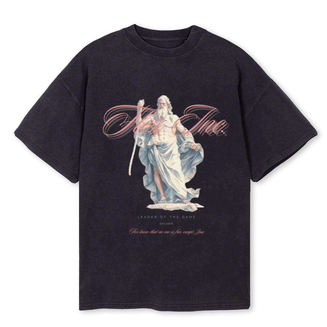 ZEUSS_1 Vintage Black Oversized Tee.