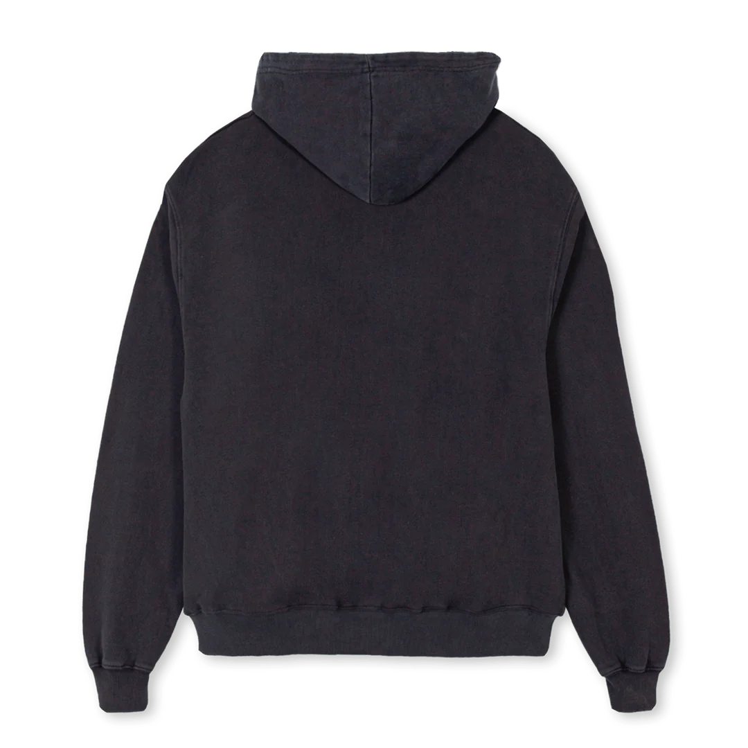 ZHVBLPE Vintage Black Oversized Zipped Hoodie. - Image 2