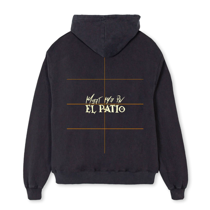 ZIPHOODIEGOOD Vintage Black Oversized Zipped Hoodie. - Image 2