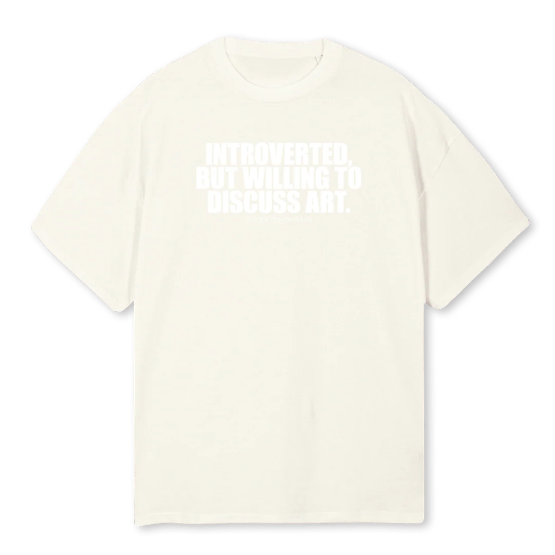 ZTDITDIZTDTDO Cream Oversized Tee.