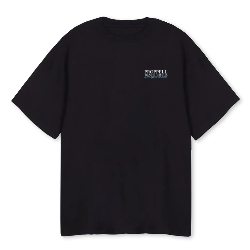ZTNH Black Oversized Tee.