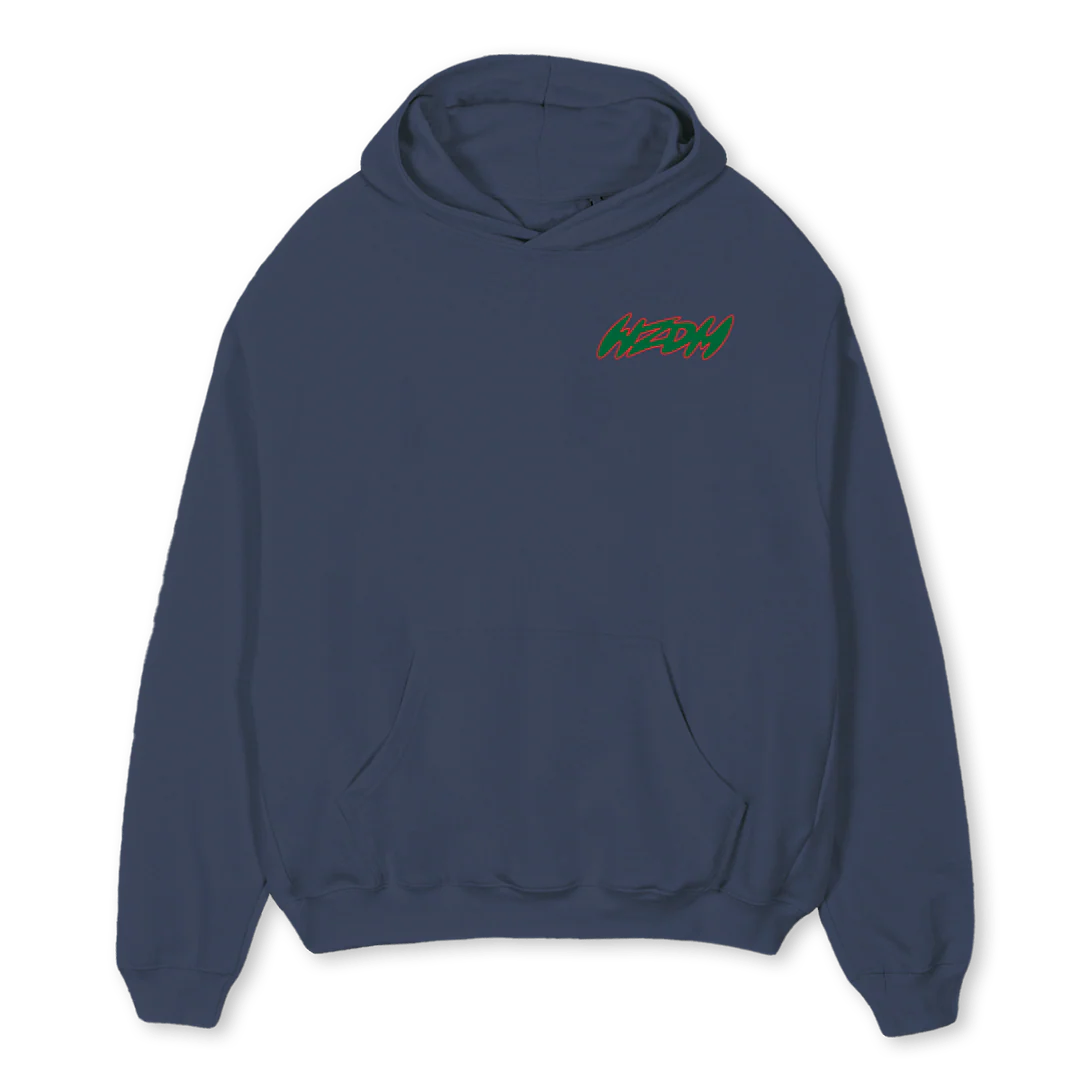 SURFCOUCH WZDMWZGY_N Navy Blue Oversized Hoodie.