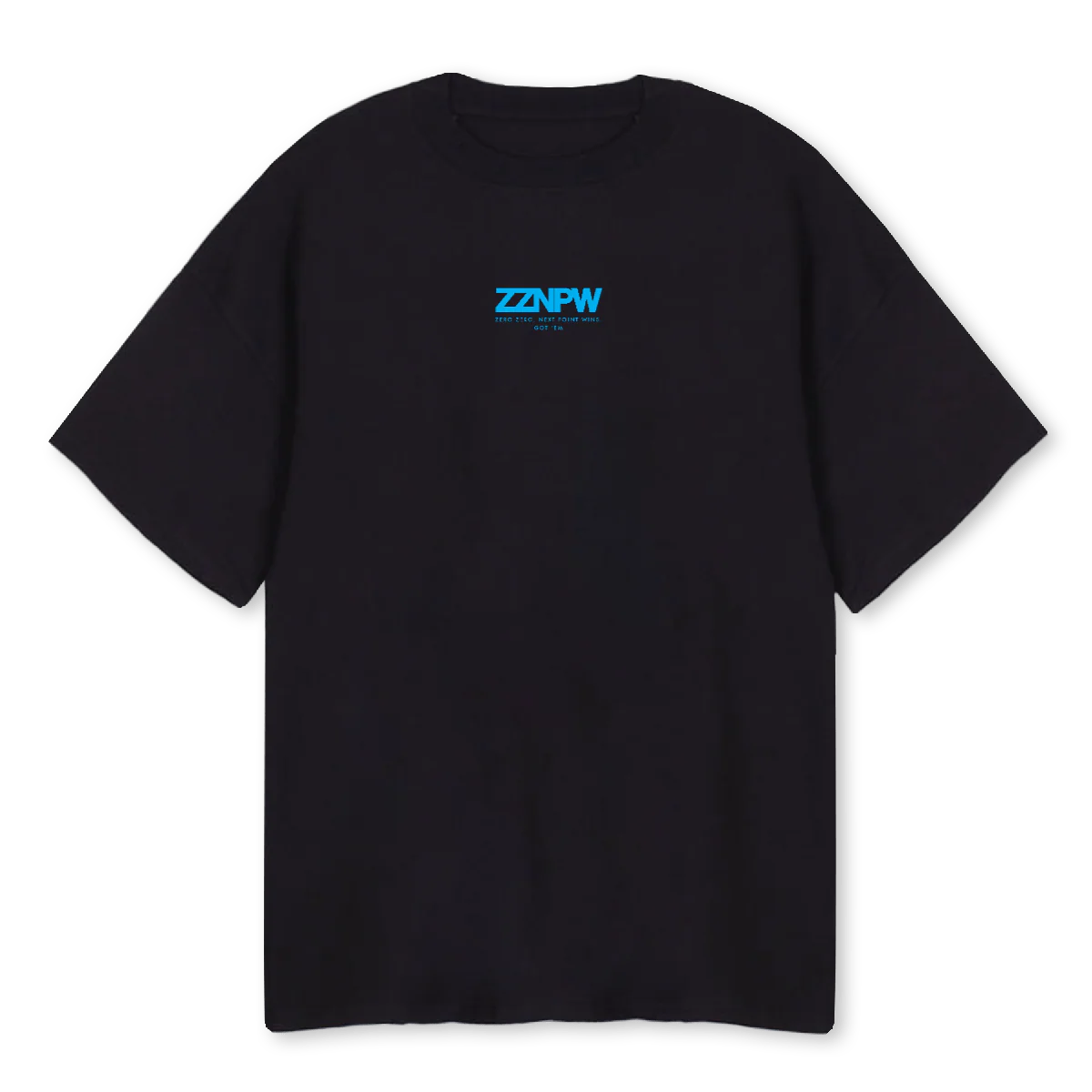 ZZNUGOTEM Black Oversized Tee.