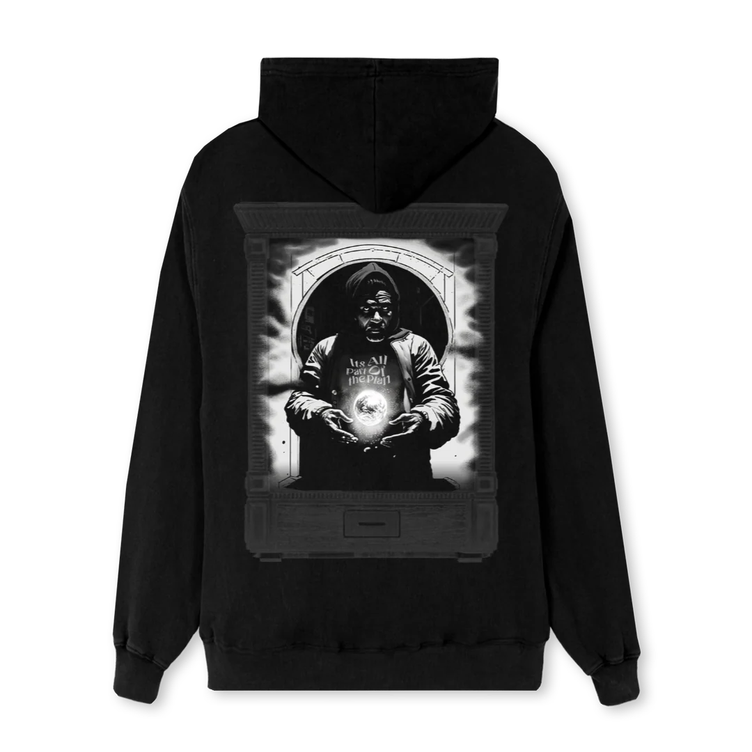 ZZOLTAR Black Regular Zipped Hoodie. - Image 2